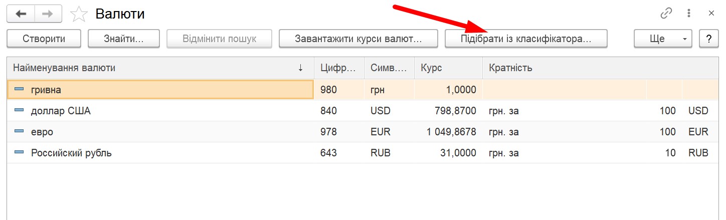 Управление торговлей 3.2: справочник "Организации" продолжение