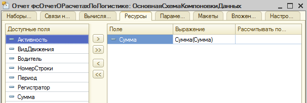 Отчеты на СКД